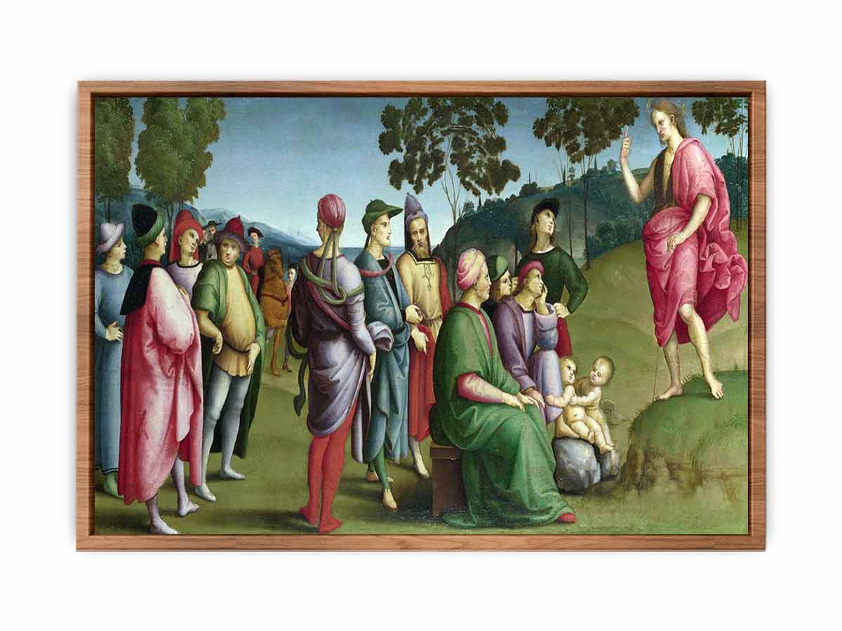 Saint John the Baptist Preaching By Raphael