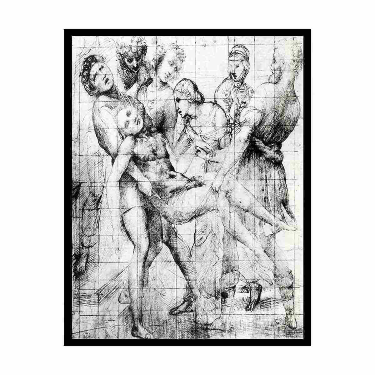 Modello for the Entombment By Raphael