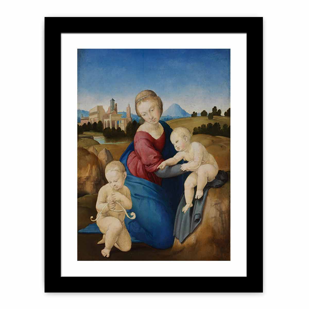 Madonna and Child with the Infant Saint John By Raphael