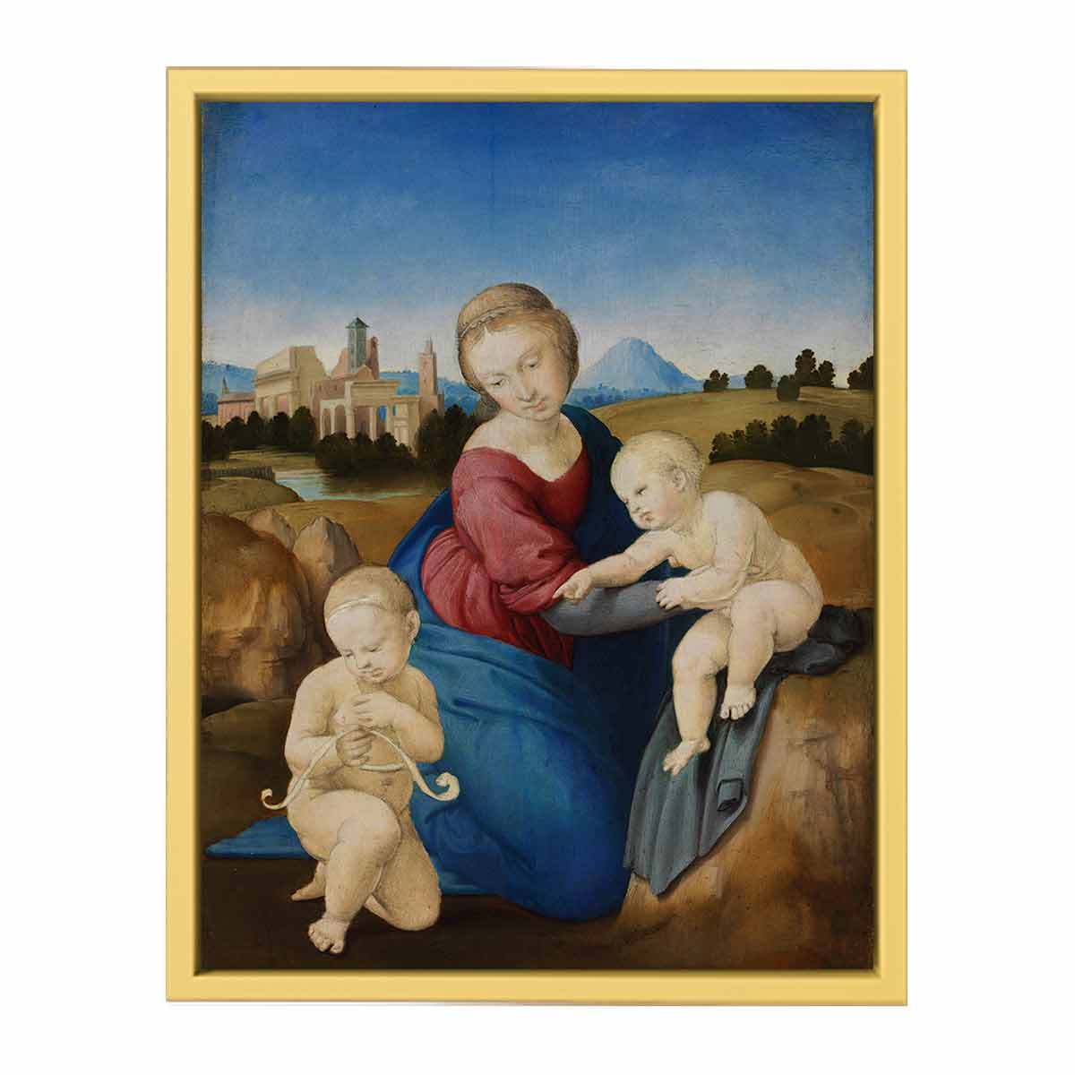 Madonna and Child with the Infant Saint John By Raphael