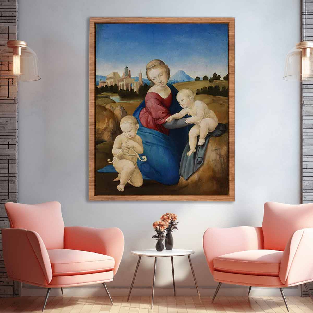 Madonna and Child with the Infant Saint John By Raphael