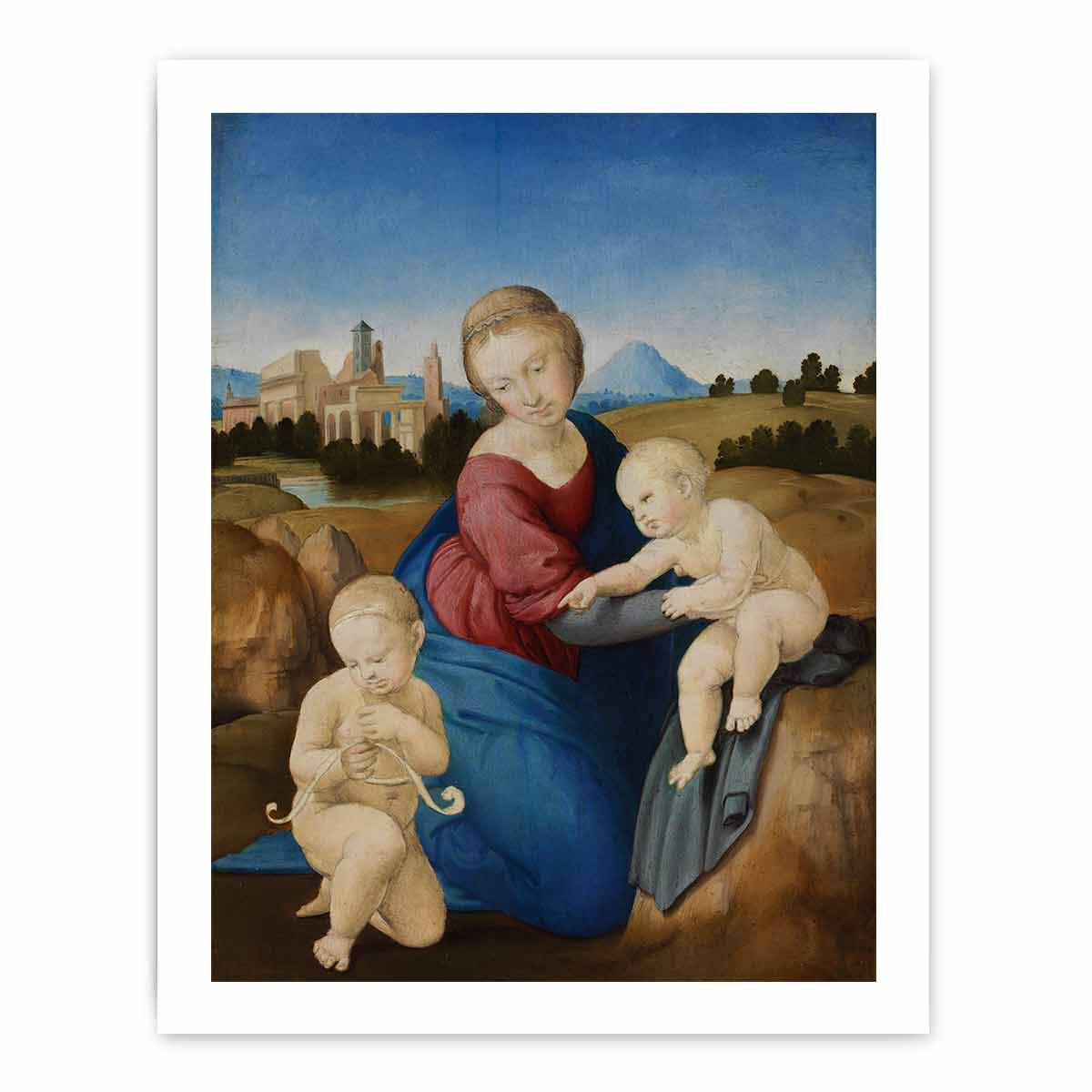 Madonna and Child with the Infant Saint John By Raphael