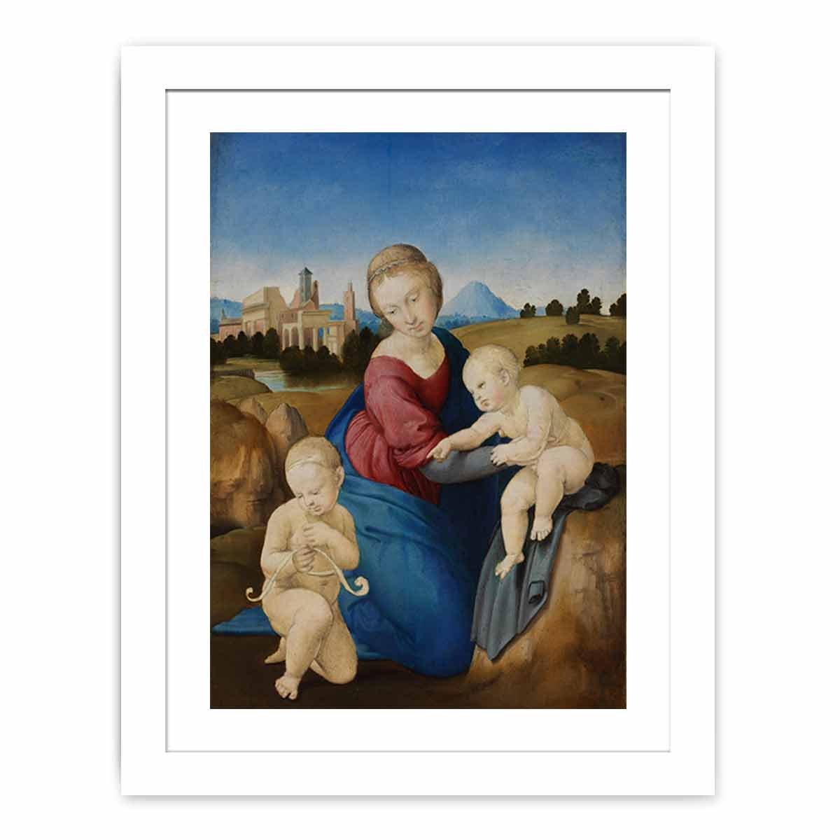 Madonna and Child with the Infant Saint John By Raphael