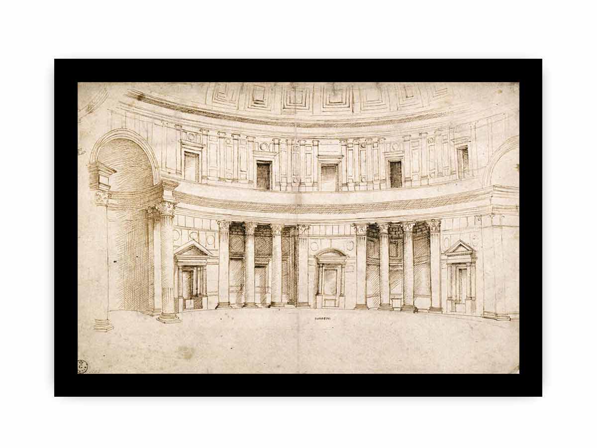 Interior of the Pantheon By Raphael