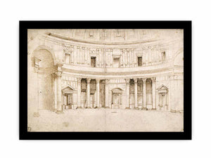 Interior of the Pantheon By Raphael