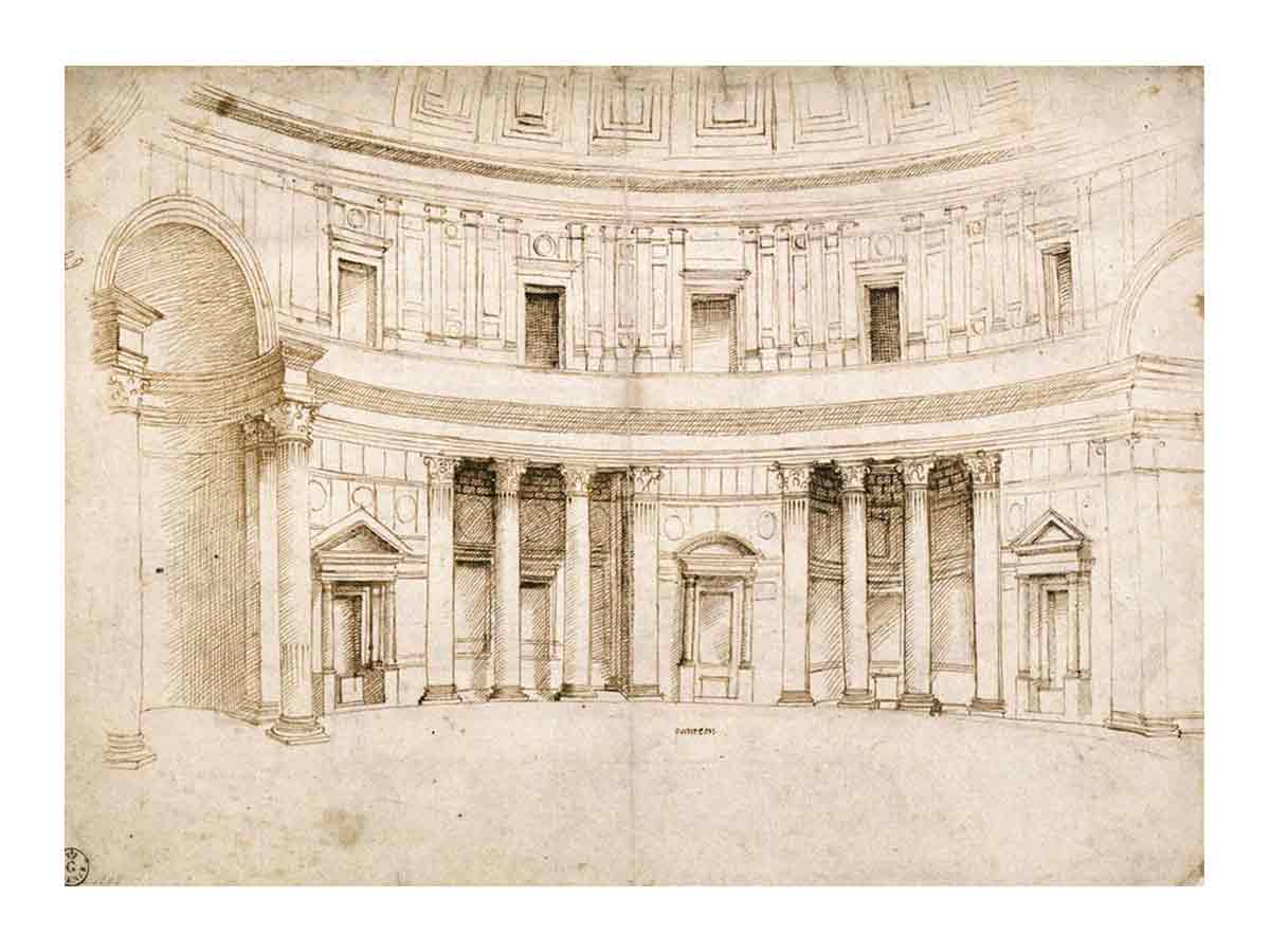 Interior of the Pantheon By Raphael