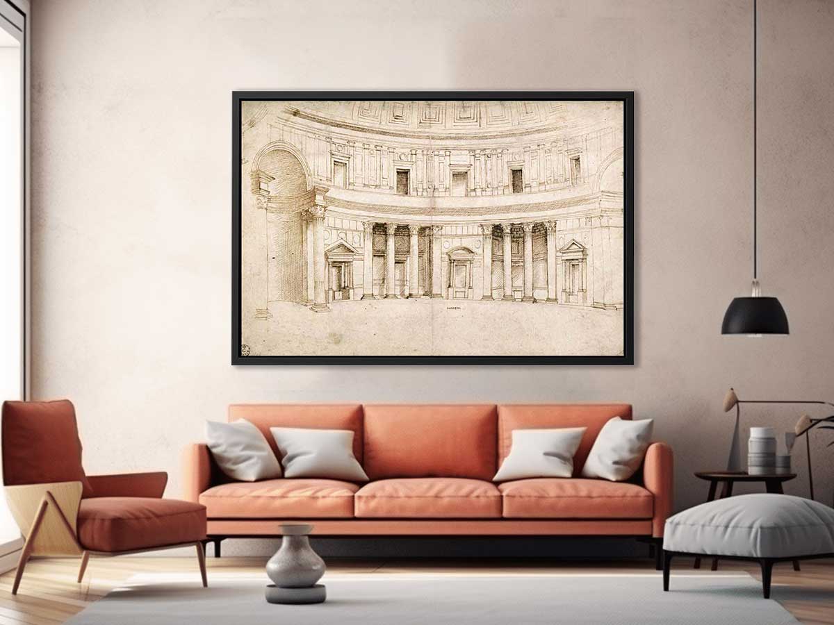 Interior of the Pantheon By Raphael