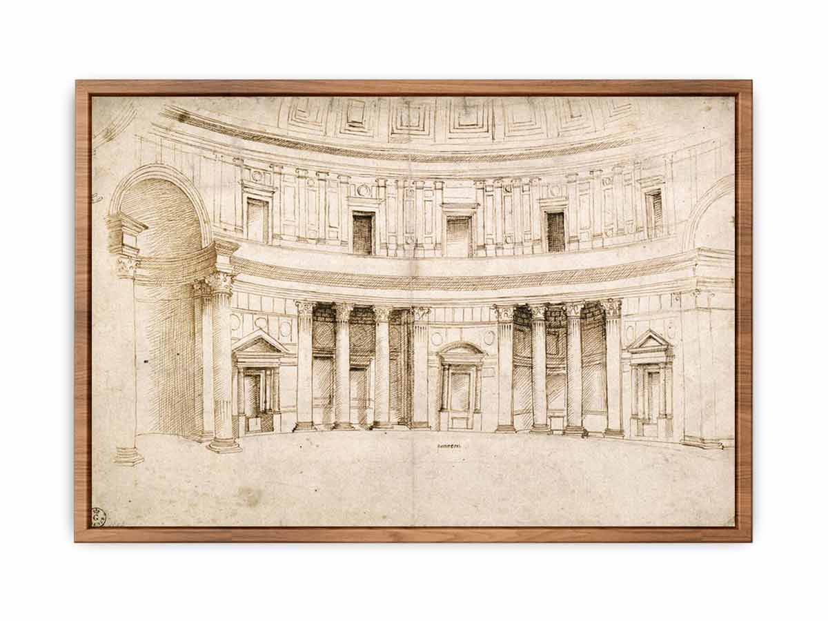 Interior of the Pantheon By Raphael