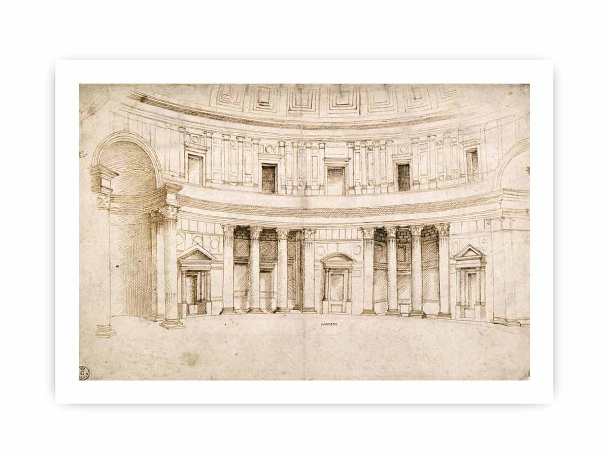 Interior of the Pantheon By Raphael