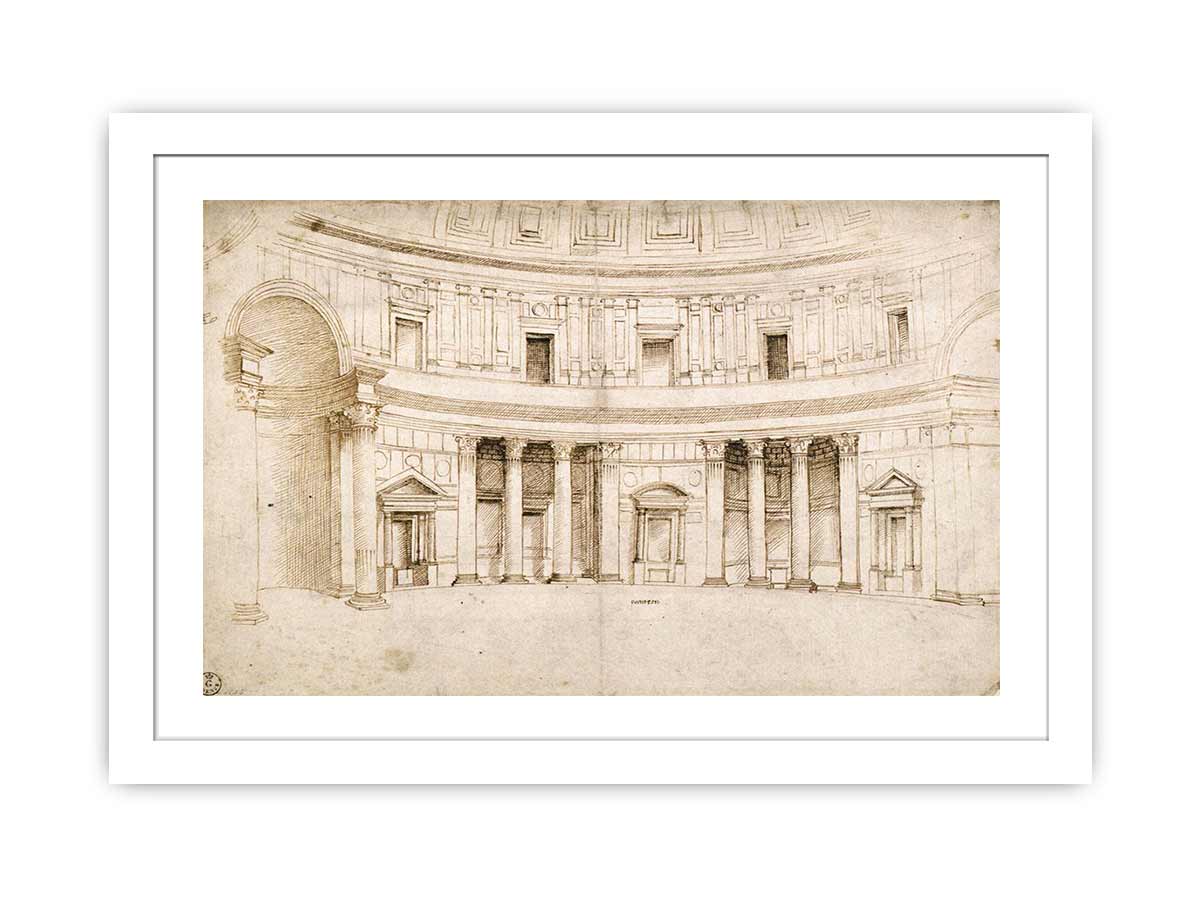 Interior of the Pantheon By Raphael