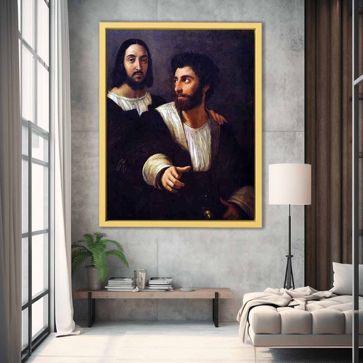 Self-Portrait with a Friend By Raphael