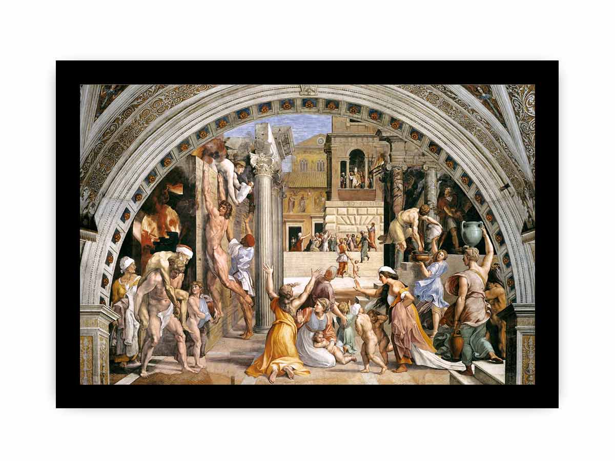 The Fire in the Borgo By Raphael