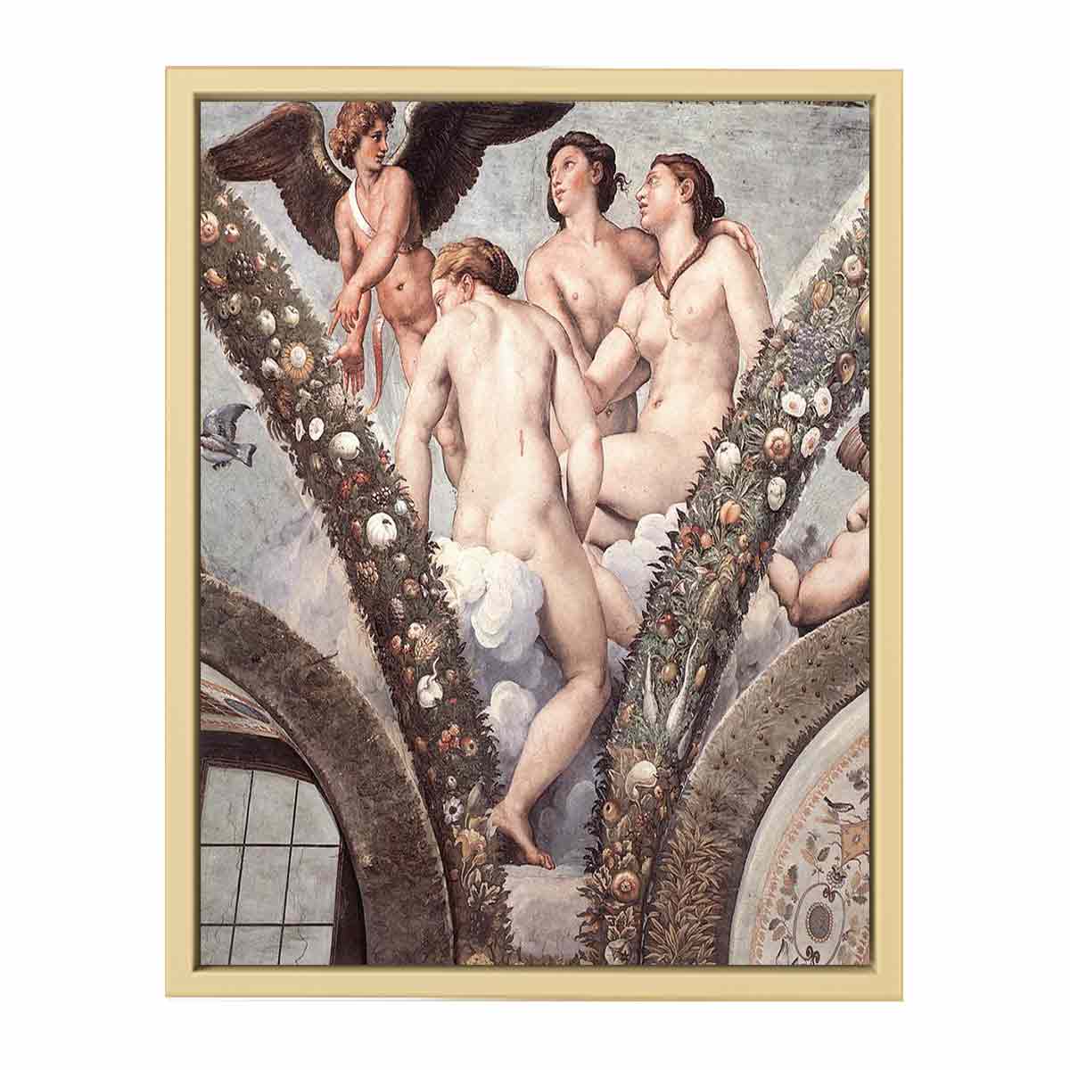 Cupid and The Three Graces By Raphael