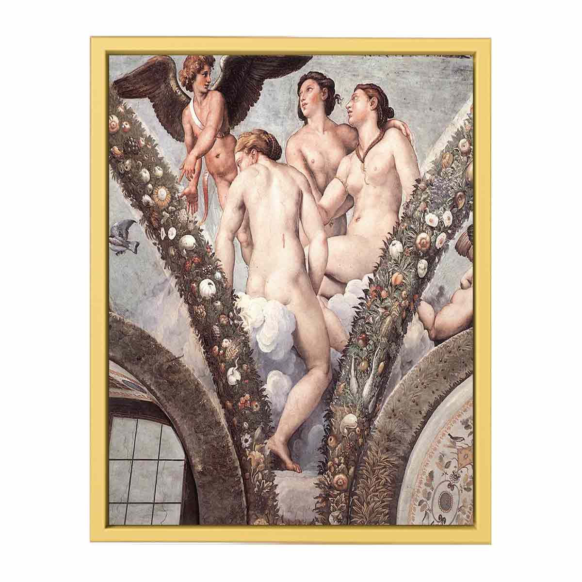 Cupid and The Three Graces By Raphael