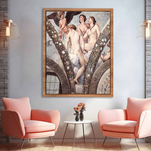 Cupid and The Three Graces By Raphael