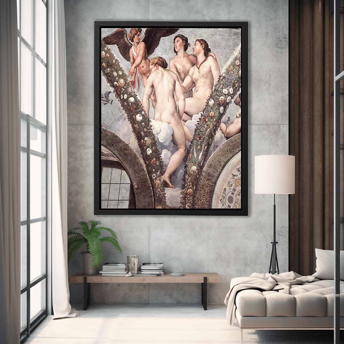 Cupid and The Three Graces By Raphael