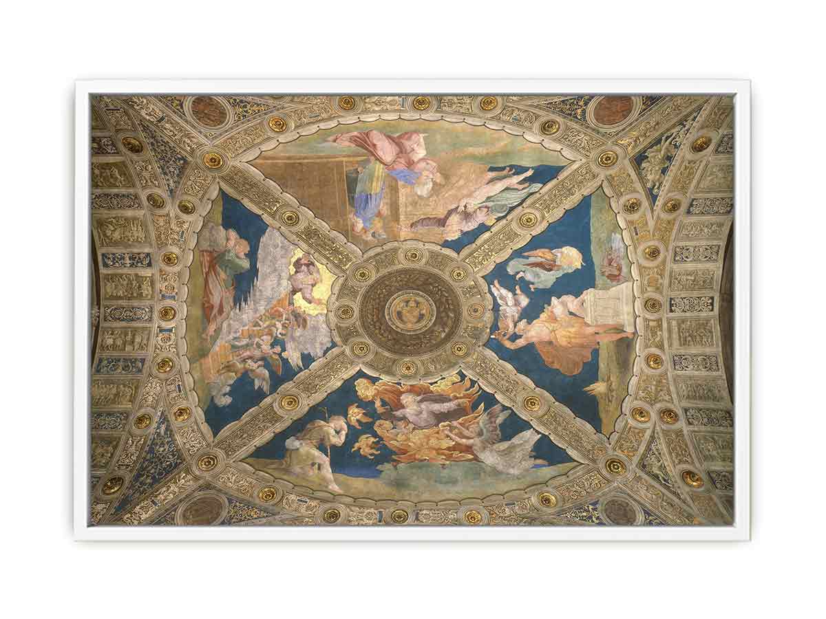 Ceiling of the Stanza di Eliodoro. By Raphael