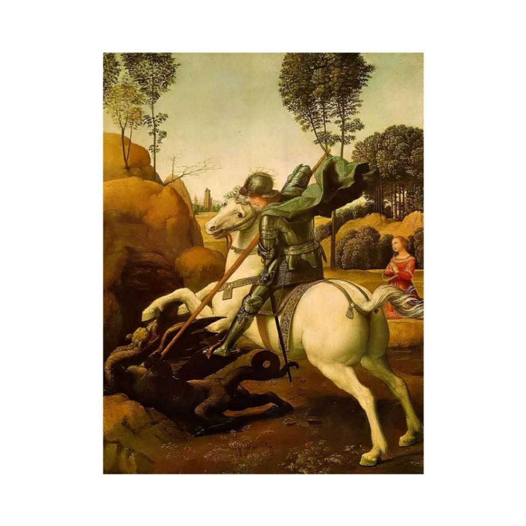 Saint George and the Dragon by Raphael