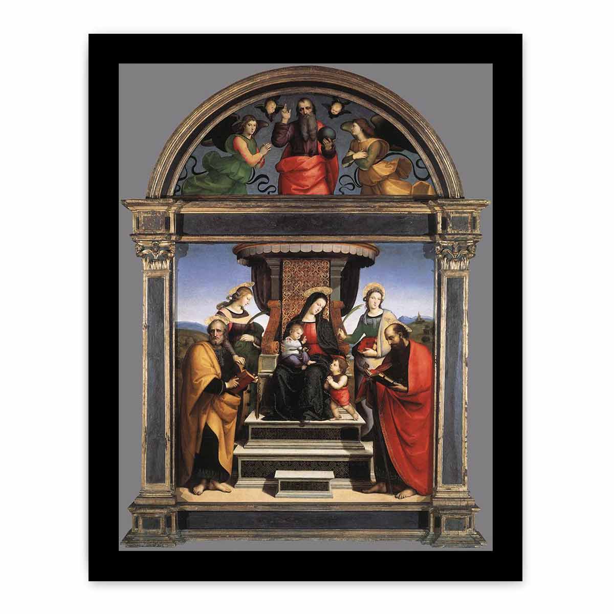 Madonna And Child Enthroned With Saints