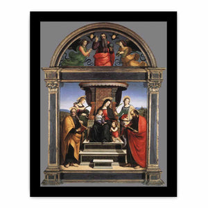 Madonna And Child Enthroned With Saints