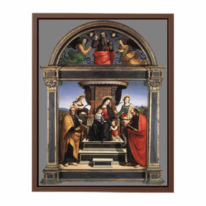 Madonna and Child Enthroned with Saints By Raphael