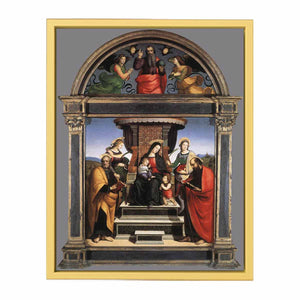 Madonna And Child Enthroned With Saints
