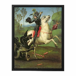 St. George Struggling with the Dragon By Raphael