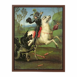 St. George Struggling with the Dragon By Raphael