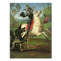 St. George Struggling with the Dragon By Raphael