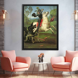 St. George Struggling with the Dragon By Raphael