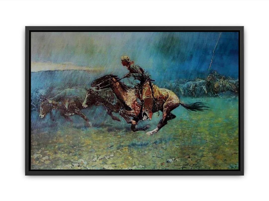 Remington Stampede by Frederic Remington