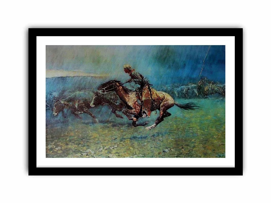 Remington Stampede by Frederic Remington