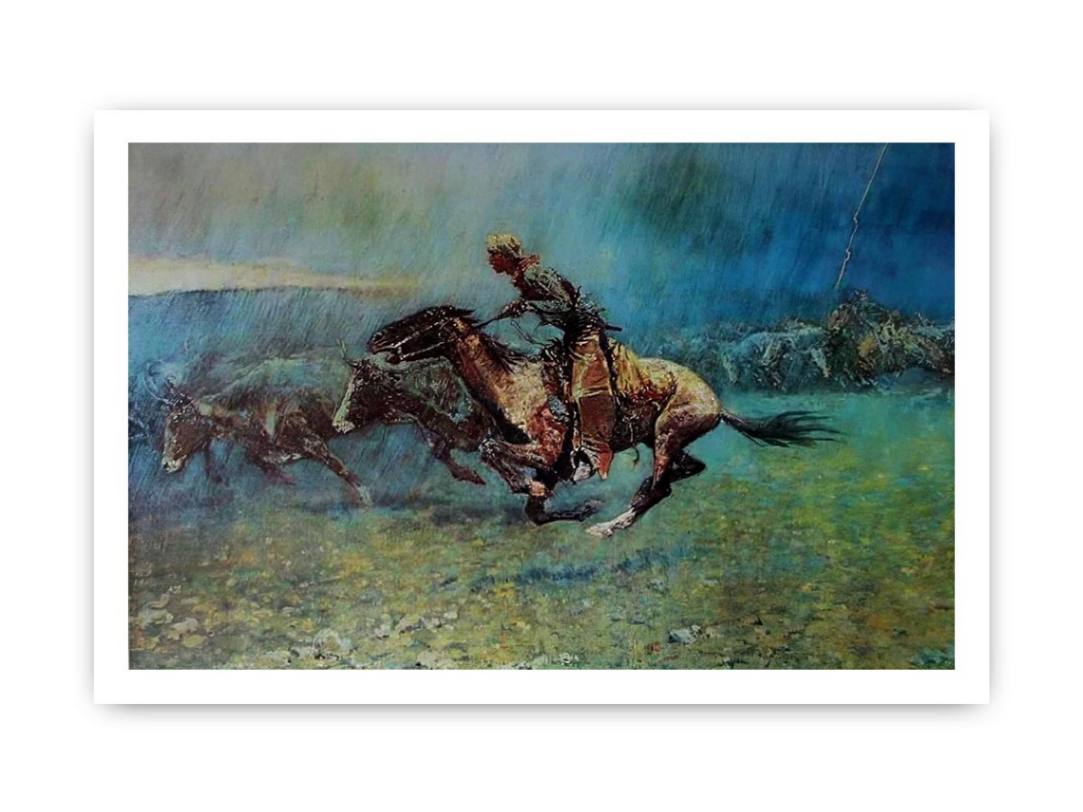 Remington Stampede by Frederic Remington