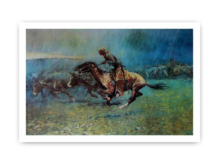 Remington Stampede by Frederic Remington