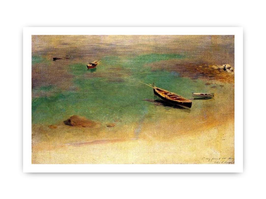 A Boat in the Waters off Capri