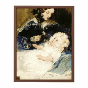 Lady Louisa Jane Russell, Duchess of Abercorn (1812-1905) with her Daughter Lady Harriet Georgiana Louisa Hamilton, later Countess of Lichfield (1834-1913)