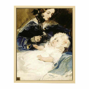 Lady Louisa Jane Russell, Duchess of Abercorn (1812-1905) with her Daughter Lady Harriet Georgiana Louisa Hamilton, later Countess of Lichfield (1834-1913)