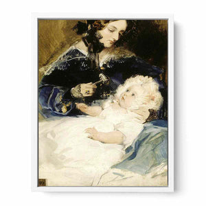 Lady Louisa Jane Russell, Duchess of Abercorn (1812-1905) with her Daughter Lady Harriet Georgiana Louisa Hamilton, later Countess of Lichfield (1834-1913)