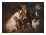 Scene from A Midsummer Night's Dream. Titania and Bottom artwork preview
