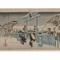 Snow at the Gion Shrine (from the series Famous Places in Kyoto)