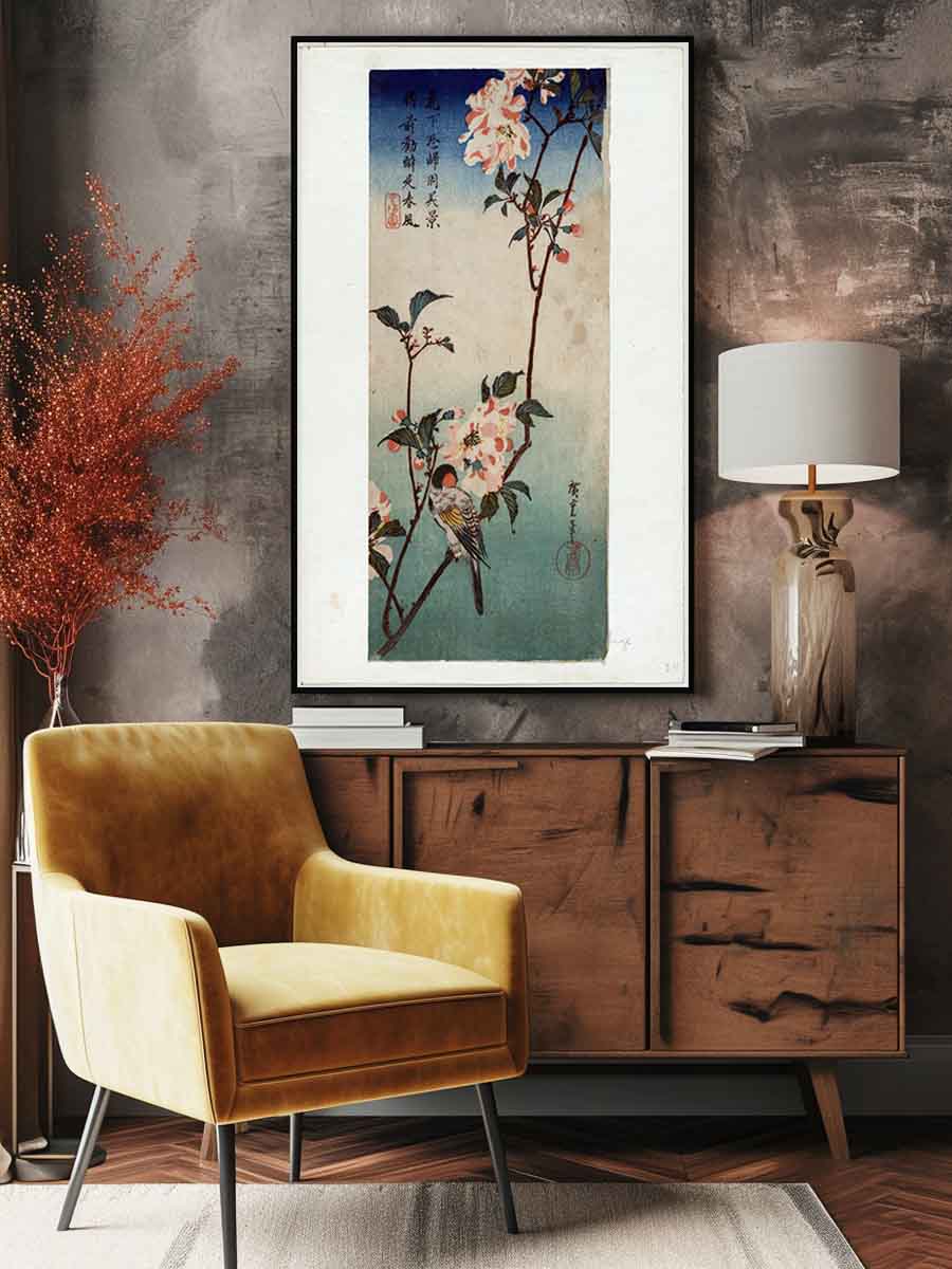 Kaido ni Shokin (Small Bird on a Branch of Kaidozakura)