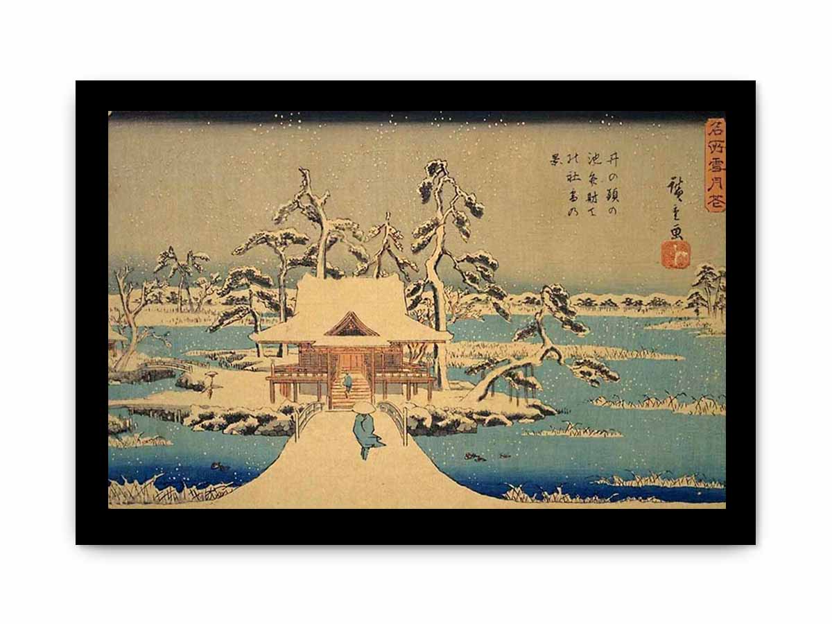 The Benzaiten Shrine at Inokashira in Snow
