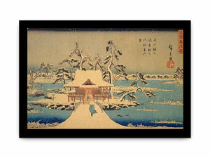 The Benzaiten Shrine at Inokashira in Snow