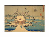The Benzaiten Shrine at Inokashira in Snow artwork preview