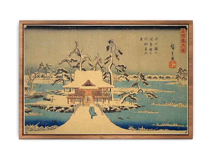 The Benzaiten Shrine at Inokashira in Snow