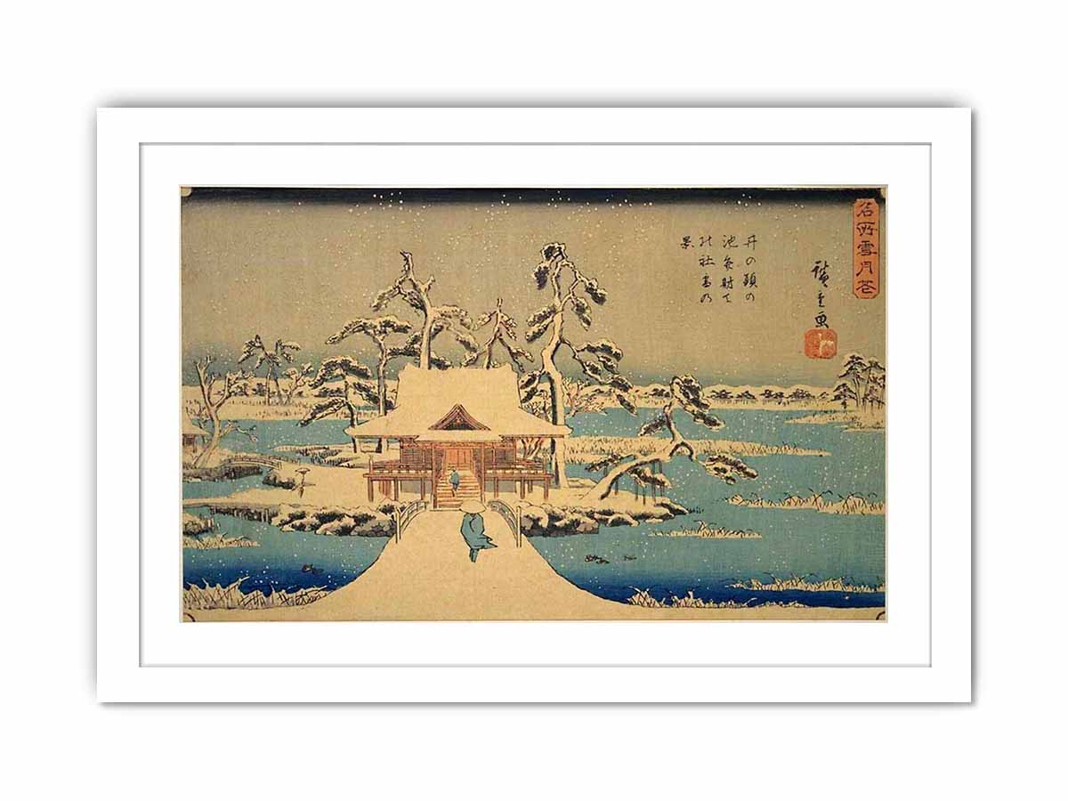 The Benzaiten Shrine at Inokashira in Snow
