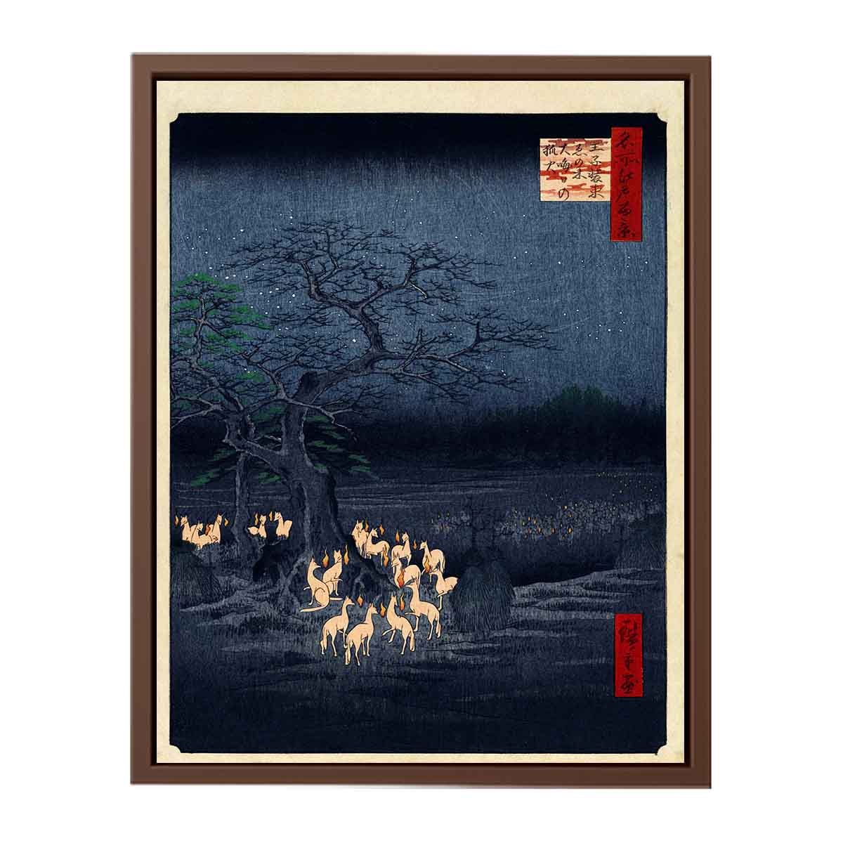 New Year's Eve Foxfires at the Changing Tree, Ōji