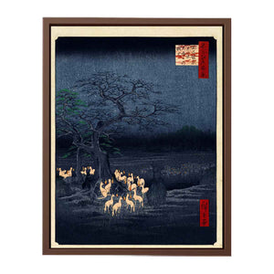 New Year's Eve Foxfires at the Changing Tree, Ōji