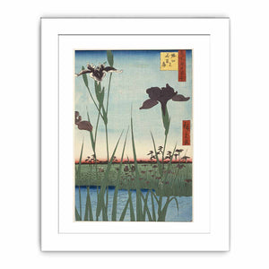 Horikiri Iris Garden (Horikiri no hanashōbu), from the series One Hundred Famous Views of Edo (Meisho Edo hyakkei)