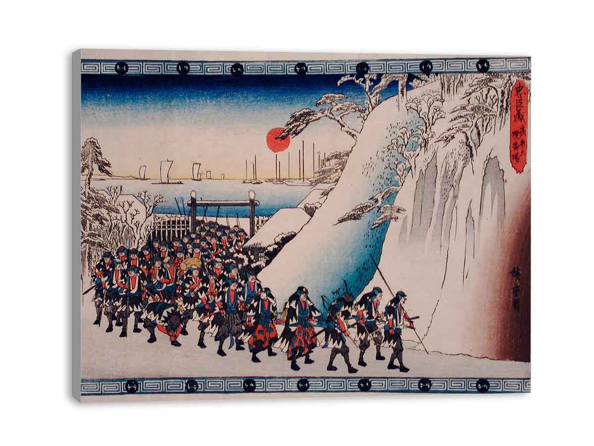 Act XI Sixth Episode: Rōnin Enter Sengakuji Temple to Pay Homage to Their Lord, Enya,